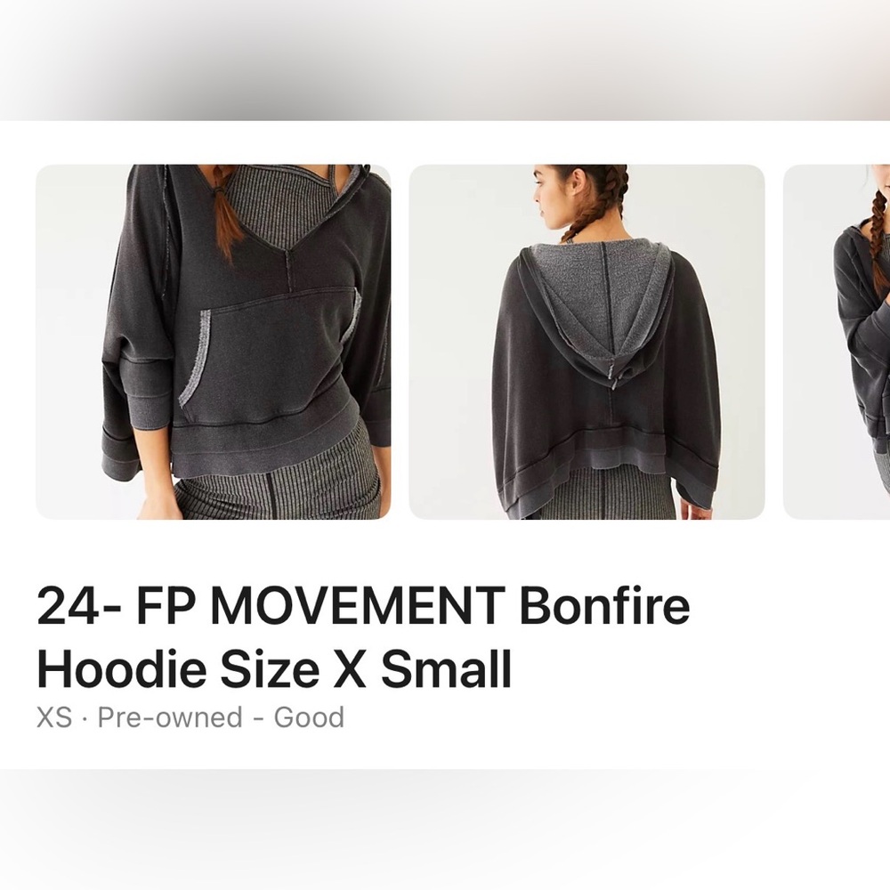 FP Movement by Free People Charcoal Hoodie